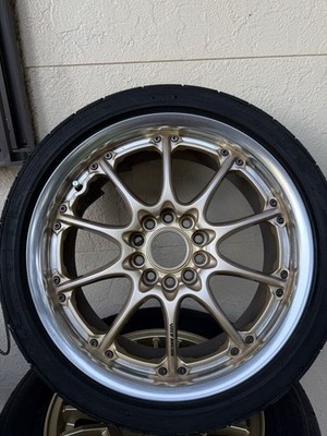 JDM Used aluminum wheels 4-Wheel Set size RAYS/VOLK RACING GT-N 8J 17-inch (No Tires) - Image 3