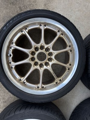 JDM Used aluminum wheels 4-Wheel Set size RAYS/VOLK RACING GT-N 8J 17-inch (No Tires) - Image 5