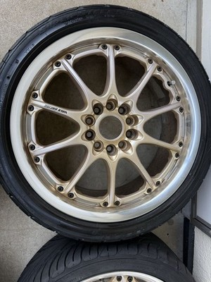JDM Used aluminum wheels 4-Wheel Set size RAYS/VOLK RACING GT-N 8J 17-inch (No Tires) - Image 6