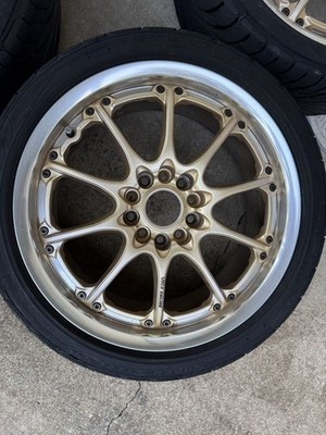 JDM Used aluminum wheels 4-Wheel Set size RAYS/VOLK RACING GT-N 8J 17-inch (No Tires) - Image 8