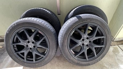 JDM SSR Professor TF1 18x8.5J ET44 PCD100 5H wheels with tires 4-Wheel Set s (No Tires)