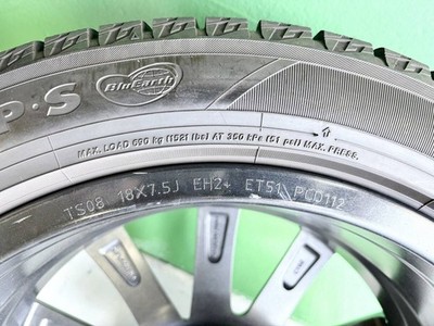 JDM YOKOHAMA iceGUARD 6 Z・P・S 225/50RF18 95Q 4-Wheel Set 2021 model 80% trea (No Tires) - Image 2