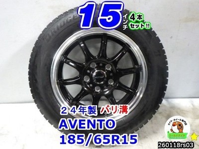 JDM Deep rim Used Used 15-inch 4-Wheel Set of wheels / AVENTO / 15x6J / (No Tires)