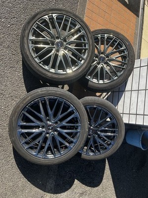 JDM Weds LEONIS Chrome 18-inch alloy wheels with 4 tires set of 4 for (No Tires) - Image 2