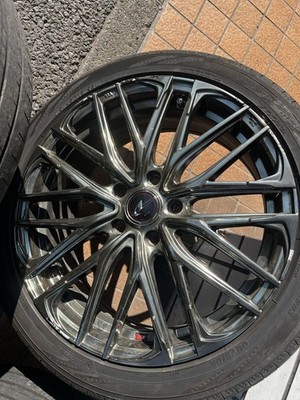 JDM Weds LEONIS Chrome 18-inch alloy wheels with 4 tires set of 4 for (No Tires) - Image 8