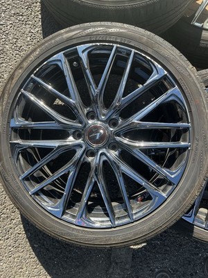 JDM Weds LEONIS Chrome 18-inch alloy wheels with 4 tires set of 4 for (No Tires) - Image 10