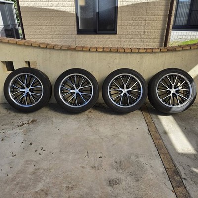 JDM WORK Schwert SG2 20x8.5J +42 PCD114.3 5-hole Yokohama ADVAN dB V552 (No Tires)