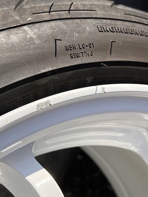 JDM RAYS CE28N-plus 17x8J+34 4H 100 Dash White 2025 model Shiba Tire 21 (No Tires) - Image 2