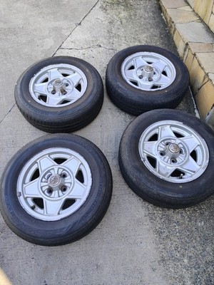 JDM Alfa Romeo Spider Black Modora Mag Wheels 6J14 Pitch 108 Offset 22 (No Tires)