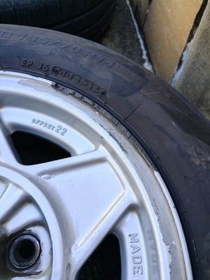 JDM Alfa Romeo Spider Black Modora Mag Wheels 6J14 Pitch 108 Offset 22 (No Tires) - Image 6