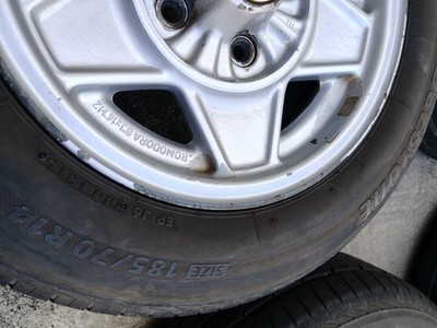 JDM Alfa Romeo Spider Black Modora Mag Wheels 6J14 Pitch 108 Offset 22 (No Tires) - Image 9