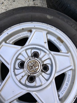 JDM Alfa Romeo Spider Black Modora Mag Wheels 6J14 Pitch 108 Offset 22 (No Tires) - Image 10