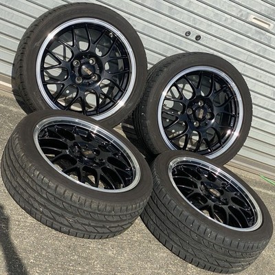 JDM BBS RG-R RG793 17-inch 7J +45 PCD100 x 4 holes 205/45R17 tires wit (No Tires)
