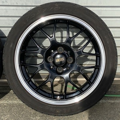 JDM BBS RG-R RG793 17-inch 7J +45 PCD100 x 4 holes 205/45R17 tires wit (No Tires) - Image 5