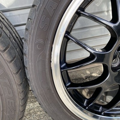 JDM BBS RG-R RG793 17-inch 7J +45 PCD100 x 4 holes 205/45R17 tires wit (No Tires) - Image 8