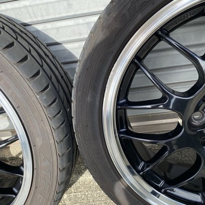 JDM BBS RG-R RG793 17-inch 7J +45 PCD100 x 4 holes 205/45R17 tires wit (No Tires) - Image 9