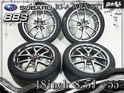 JDM Subaru Genuine OP BBS RI-A WRX STI 4wheels no tire 18x8.5+55 5x114.3 5