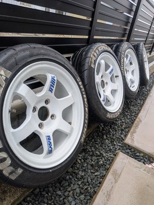 JDM RAYS VOLK RACING TE37 14-inch Wheel and Tire 4-Wheel Set (No Tires) - Image 2