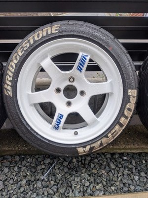 JDM RAYS VOLK RACING TE37 14-inch Wheel and Tire 4-Wheel Set (No Tires) - Image 5