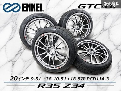 JDM Excellent Condition ENKEI GTC-01 20x9.5J+38 10.5J+18 5-hole PCD114. (No Tires)