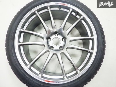 JDM Excellent Condition ENKEI GTC-01 20x9.5J+38 10.5J+18 5-hole PCD114. (No Tires) - Image 5