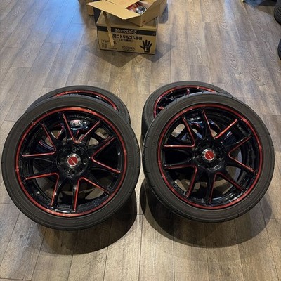 JDM WORK work emotion 174 holes 7J ET47 PCD100 205/45R17 4-Wheel Set Yok (No Tires)