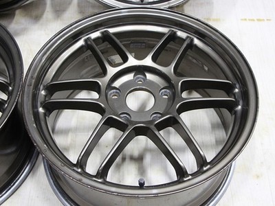 JDM C280 Out of print rare lightweight KYOHO AME TRACER wheels. 17x8J (No Tires) - Image 5