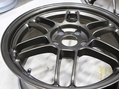 JDM C280 Out of print rare lightweight KYOHO AME TRACER wheels. 17x8J (No Tires) - Image 6