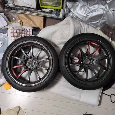 JDM Rare RAYS Volk Racing CE28 18-inch 9.5j +45 114.3 5-hole wheels (No Tires)