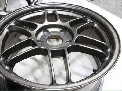JDM C280 Out of print rare lightweight KYOHO AME TRACER wheels. 17x8J (No Tires) - Image 7