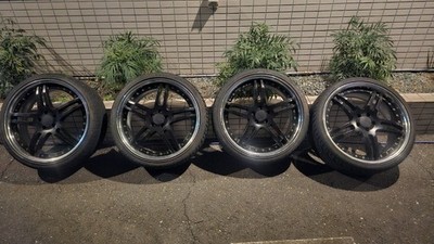JDM WORK 19-inch aluminum wheels 4-piece set Gnosis GS2 PCD100. (No Tires)