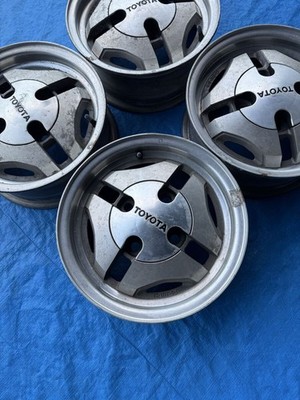 JDM TOYOTA AE86 Genuine 13-inch 5J 4-hole PCD114.3 Offset +27 Used Alu (No Tires) - Image 2