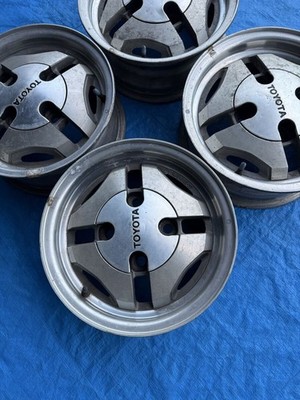 JDM TOYOTA AE86 Genuine 13-inch 5J 4-hole PCD114.3 Offset +27 Used Alu (No Tires) - Image 3
