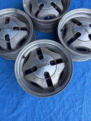 JDM TOYOTA AE86 Genuine 13-inch 5J 4-hole PCD114.3 Offset +27 Used Alu (No Tires) - Image 4