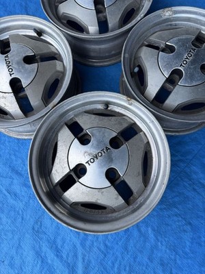 JDM TOYOTA AE86 Genuine 13-inch 5J 4-hole PCD114.3 Offset +27 Used Alu (No Tires) - Image 5