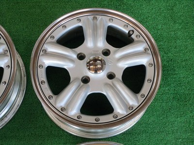 JDM Rare SSR 265 Cappuccino 4-Wheel Set 15x5.5J+44 pcd114.3 No scratches Wag (No Tires) - Image 4