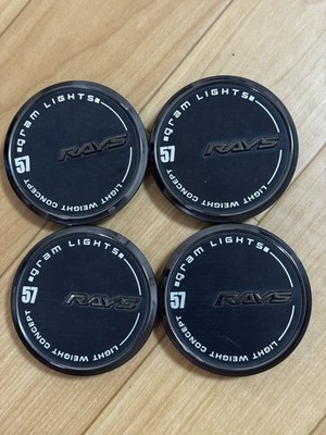JDM RAYS gram LIGHTS 57 Center Cap 4 Individual Set Black br RAYS (No Tires)