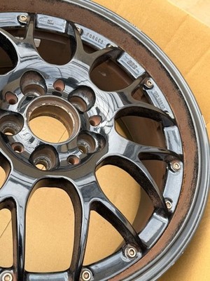 JDM Rare BBS RS-GT 4wheels no tire 17x7.5+38 5x108 2pcs caps - Image 3