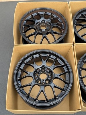 JDM Rare BBS RS-GT 4wheels no tire 17x7.5+38 5x108 2pcs caps - Image 4