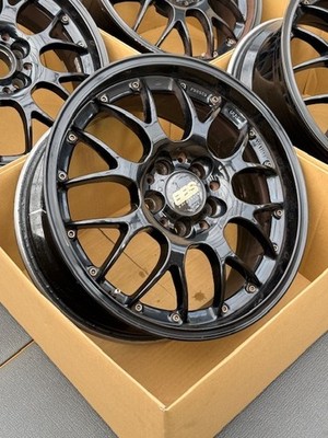 JDM Rare BBS RS-GT 4wheels no tire 17x7.5+38 5x108 2pcs caps - Image 6