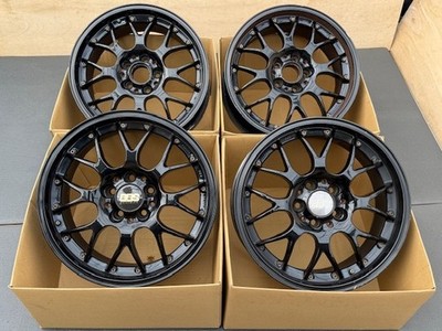 JDM Rare BBS RS-GT 4wheels no tire 17x7.5+38 5x108 2pcs caps - Image 8