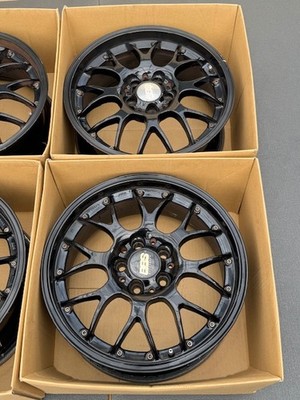 JDM Rare BBS RS-GT 4wheels no tire 17x7.5+38 5x108 2pcs caps - Image 10