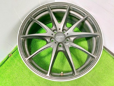 JDM RAYS 18x7.5J +48 5-hole 100 Used Aluminum Wheel 4-Wheel Set Miyagi Pref (No Tires) - Image 4