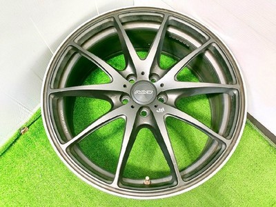 JDM RAYS 18x7.5J +48 5-hole 100 Used Aluminum Wheel 4-Wheel Set Miyagi Pref (No Tires) - Image 5