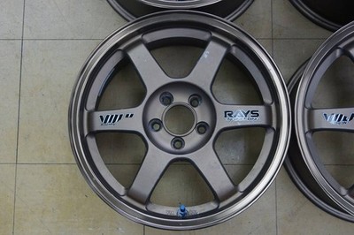 JDM Rare Lightweight Used16Rays Volksing TE37C 7J+33 5H100 4-Wheel Set o (No Tires) - Image 2