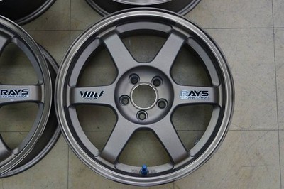 JDM Rare Lightweight Used16Rays Volksing TE37C 7J+33 5H100 4-Wheel Set o (No Tires) - Image 3