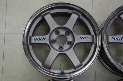 JDM Rare Lightweight Used16Rays Volksing TE37C 7J+33 5H100 4-Wheel Set o (No Tires) - Image 4