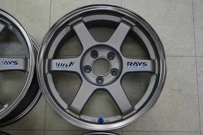 JDM Rare Lightweight Used16Rays Volksing TE37C 7J+33 5H100 4-Wheel Set o (No Tires) - Image 5