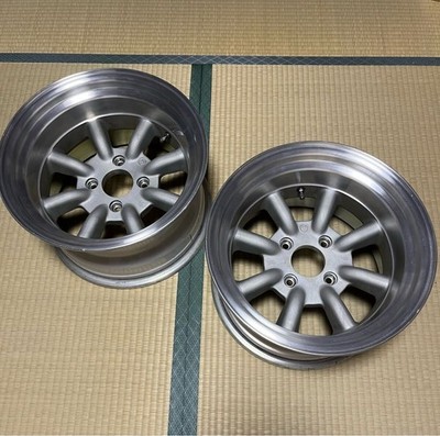 JDM RSWatanabe Rtype 15x9.5J -19 4H PCD114.3 2-Wheel Set No Distortion o (No Tires)