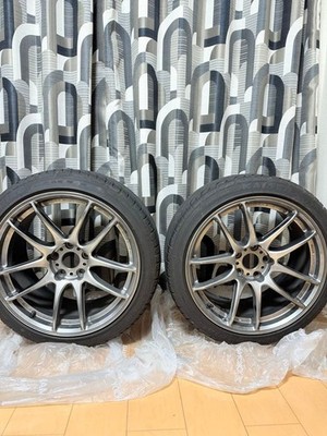 JDM WORK EMOTION CR shigoku wheels 2-Wheel Set with tires. (No Tires)